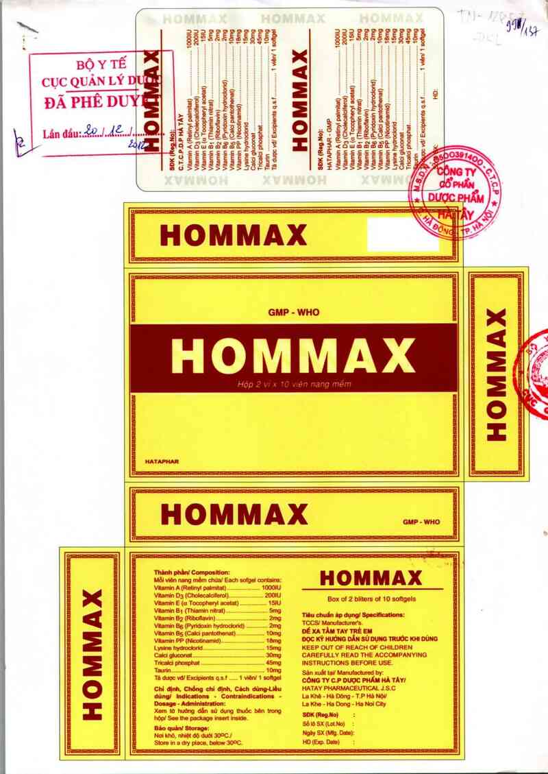 thông tin, cách dùng, giá thuốc Hommax - ảnh 0