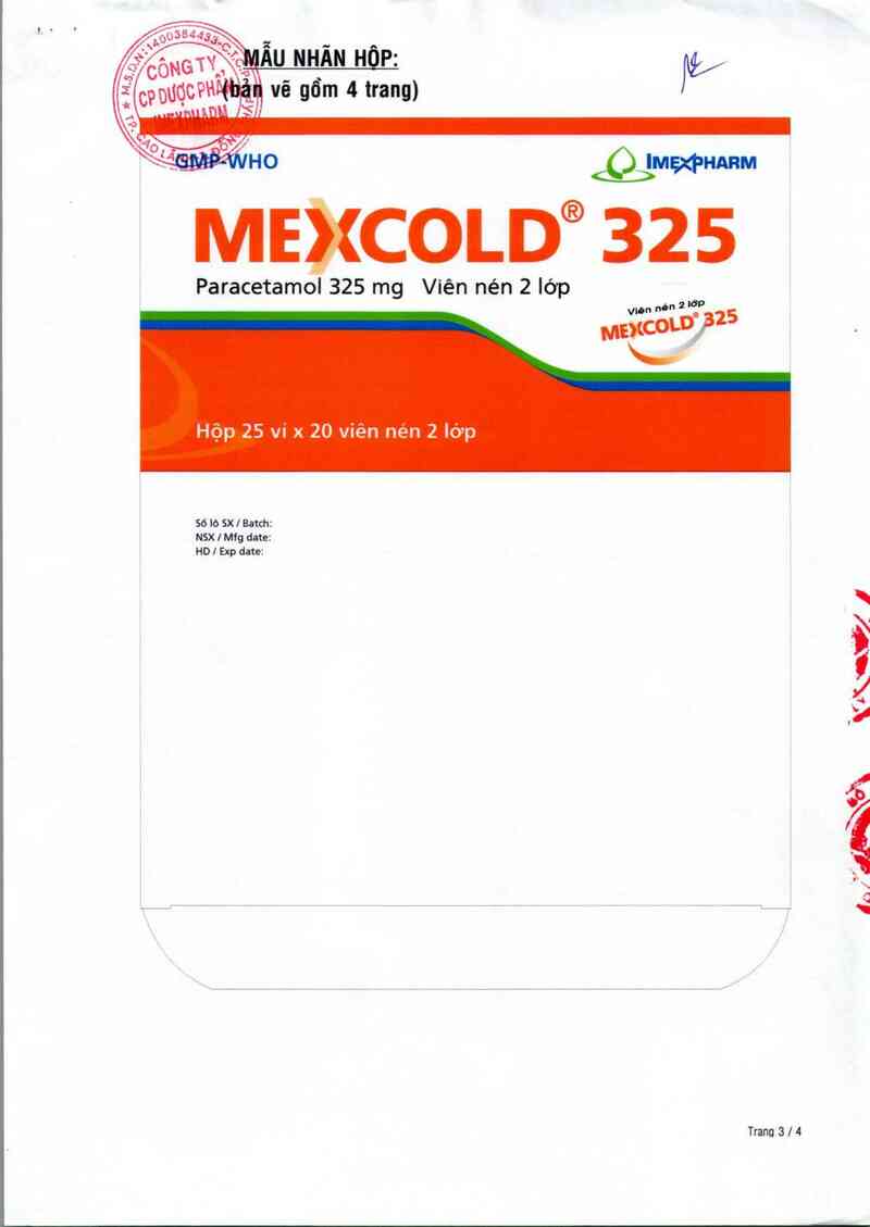 thông tin, cách dùng, giá thuốc Mexcold 325 - ảnh 2