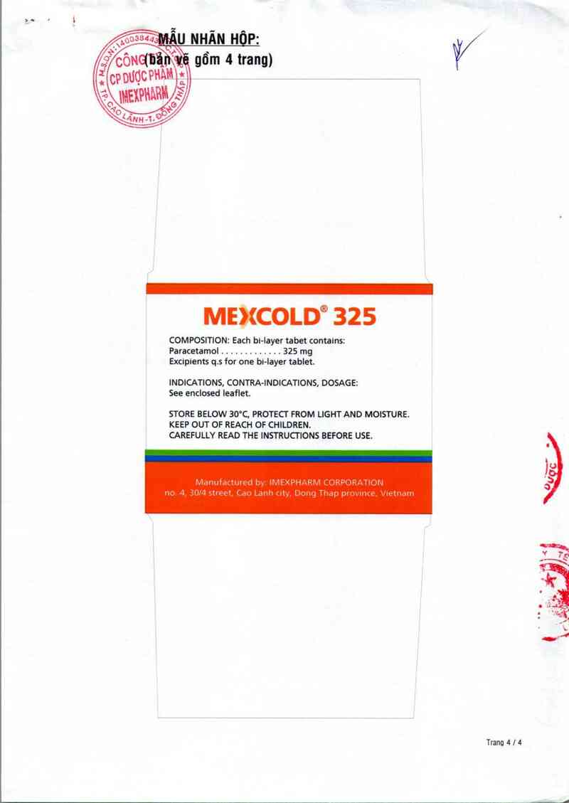 thông tin, cách dùng, giá thuốc Mexcold 325 - ảnh 3