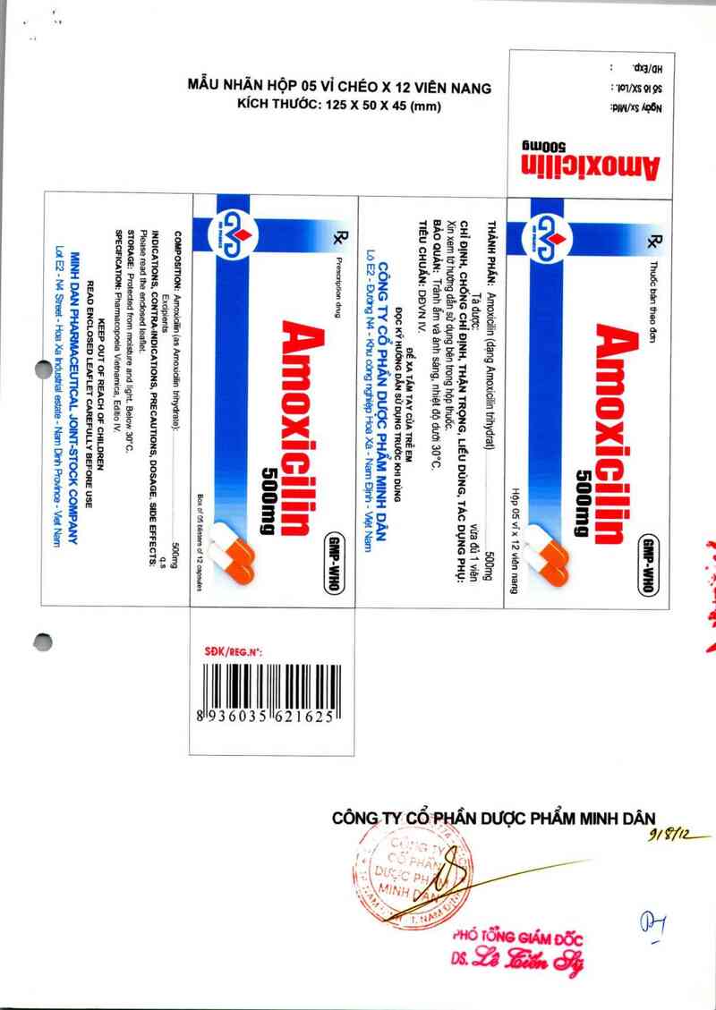 thông tin, cách dùng, giá thuốc Amoxicilin 500mg - ảnh 2