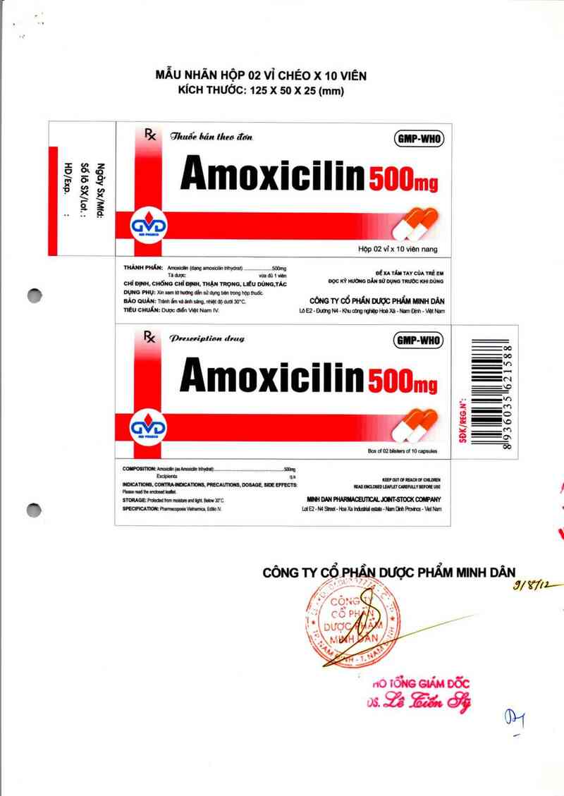thông tin, cách dùng, giá thuốc Amoxicilin 500mg - ảnh 5