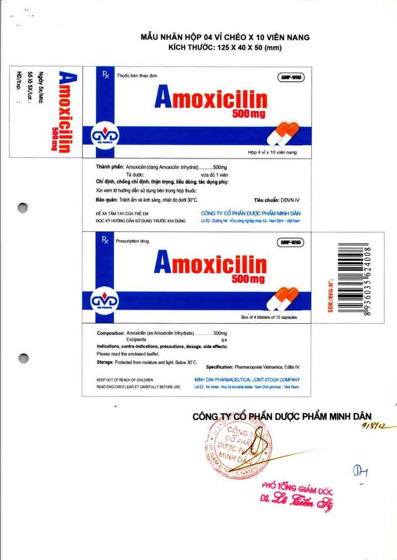 thông tin, cách dùng, giá thuốc Amoxicilin 500mg - ảnh 7