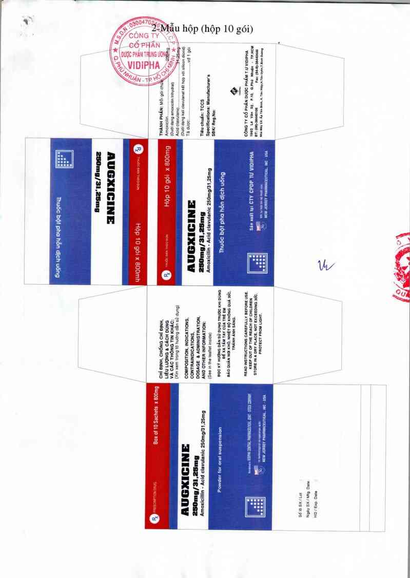 thông tin, cách dùng, giá thuốc Augxicine 250mg/31,25mg - ảnh 1