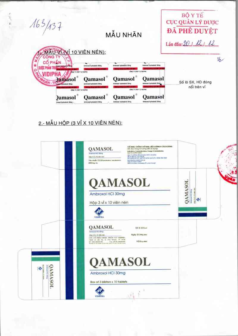 thông tin, cách dùng, giá thuốc Qamasol - ảnh 0