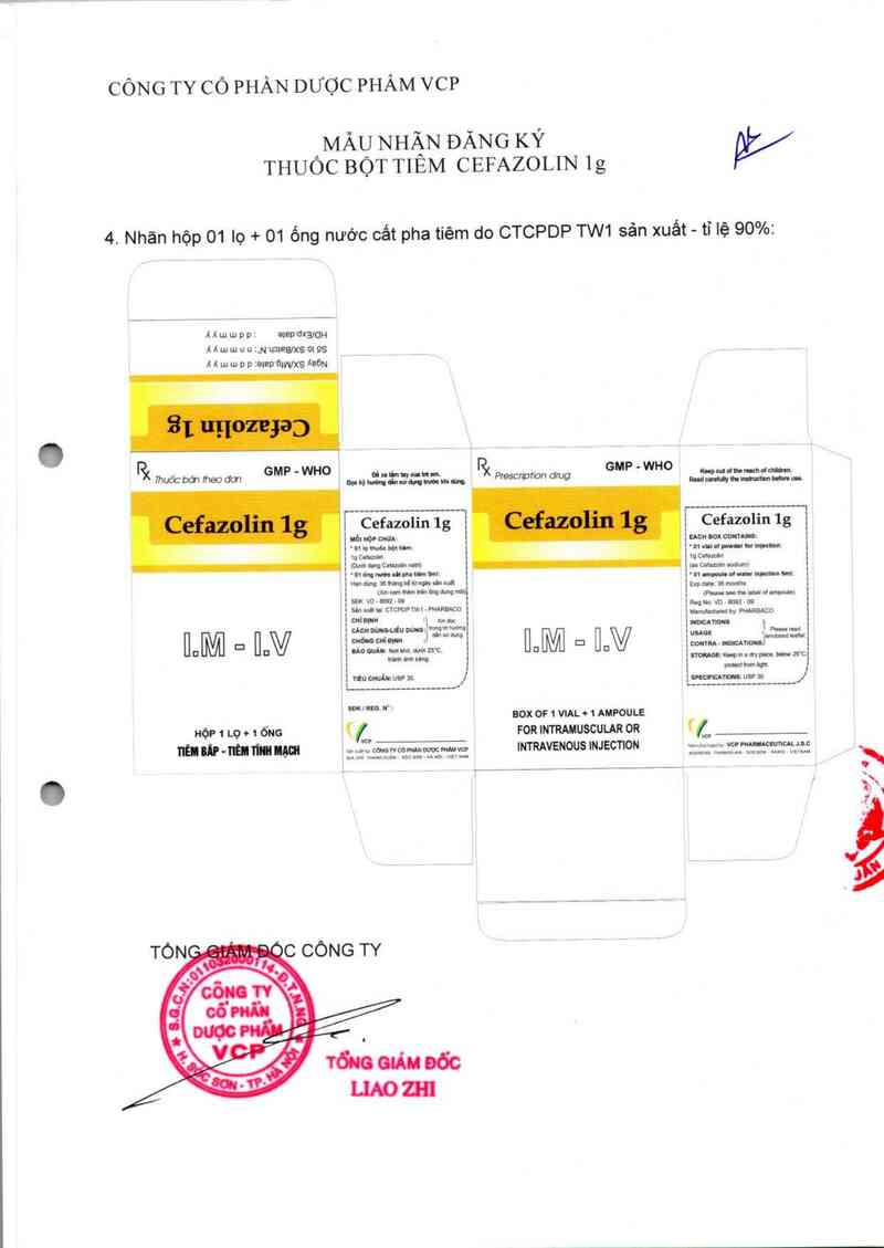 thông tin, cách dùng, giá thuốc Cefazolin 1g - ảnh 2