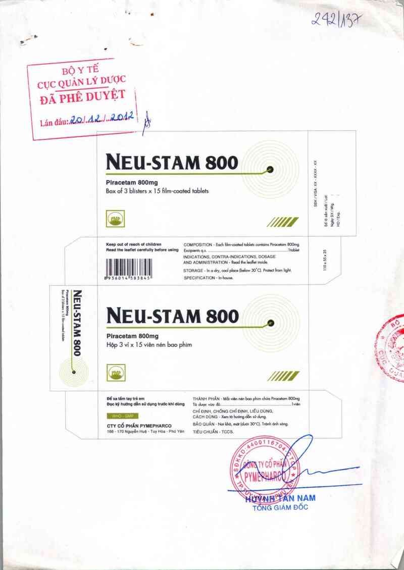 thông tin, cách dùng, giá thuốc Neu-Stam 800 - ảnh 0