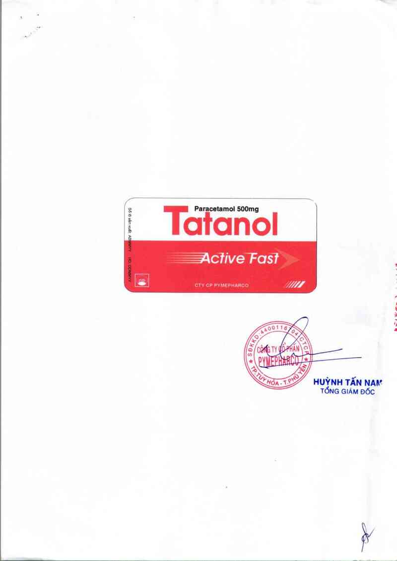 thông tin, cách dùng, giá thuốc Tatanol Active Fast - ảnh 1