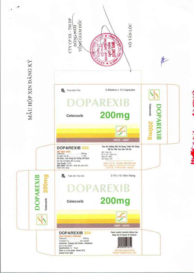 thông tin, cách dùng, giá thuốc Doparexib  200 mg - ảnh 2