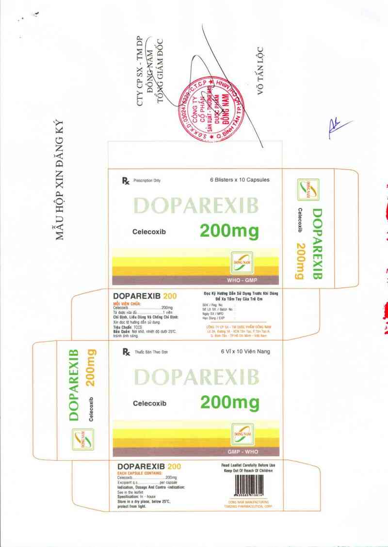 thông tin, cách dùng, giá thuốc Doparexib  200 mg - ảnh 3