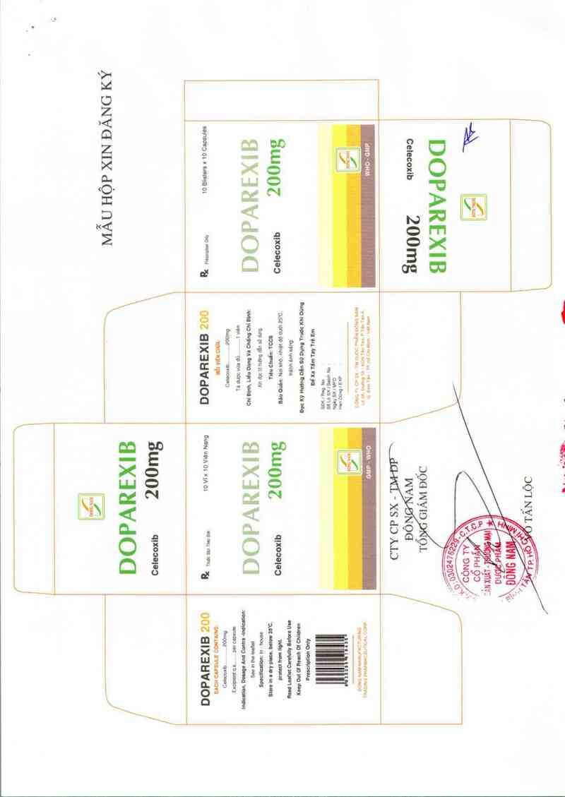 thông tin, cách dùng, giá thuốc Doparexib  200 mg - ảnh 4