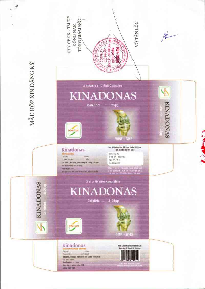 thông tin, cách dùng, giá thuốc Kinadonas - ảnh 1