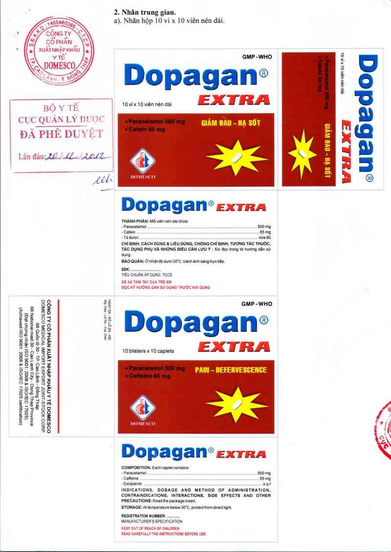 thông tin, cách dùng, giá thuốc Dopagan Extra - ảnh 0