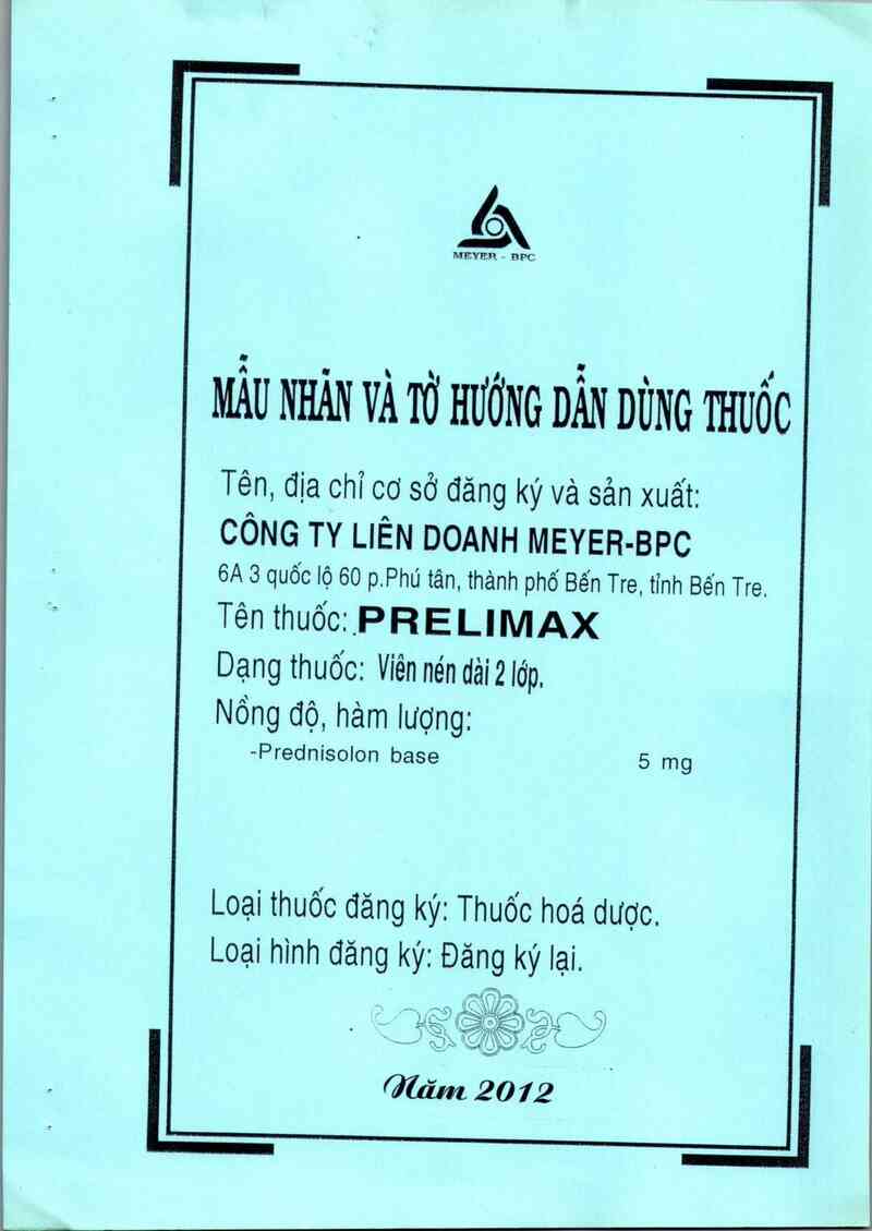 thông tin, cách dùng, giá thuốc Prelimax - ảnh 0