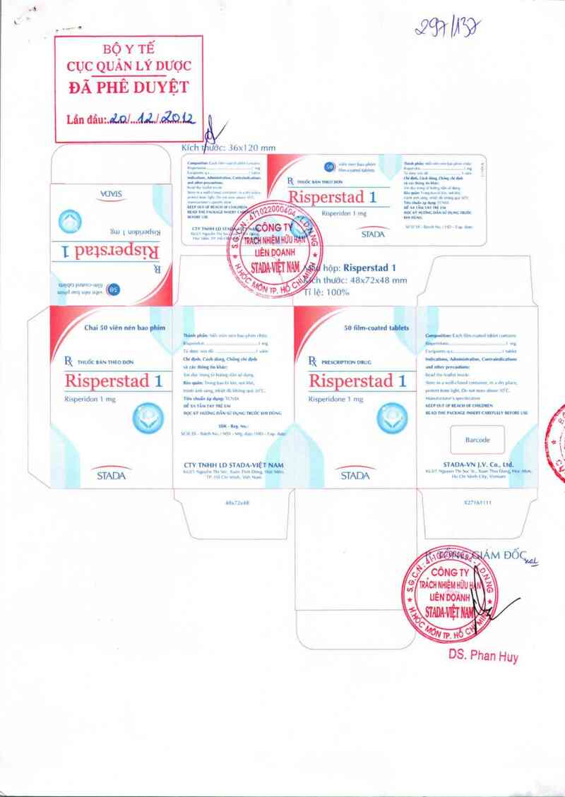 thông tin, cách dùng, giá thuốc Risperstad 1 - ảnh 0