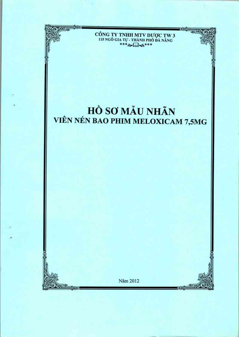 thông tin, cách dùng, giá thuốc Meloxicam 7,5 mg - ảnh 0