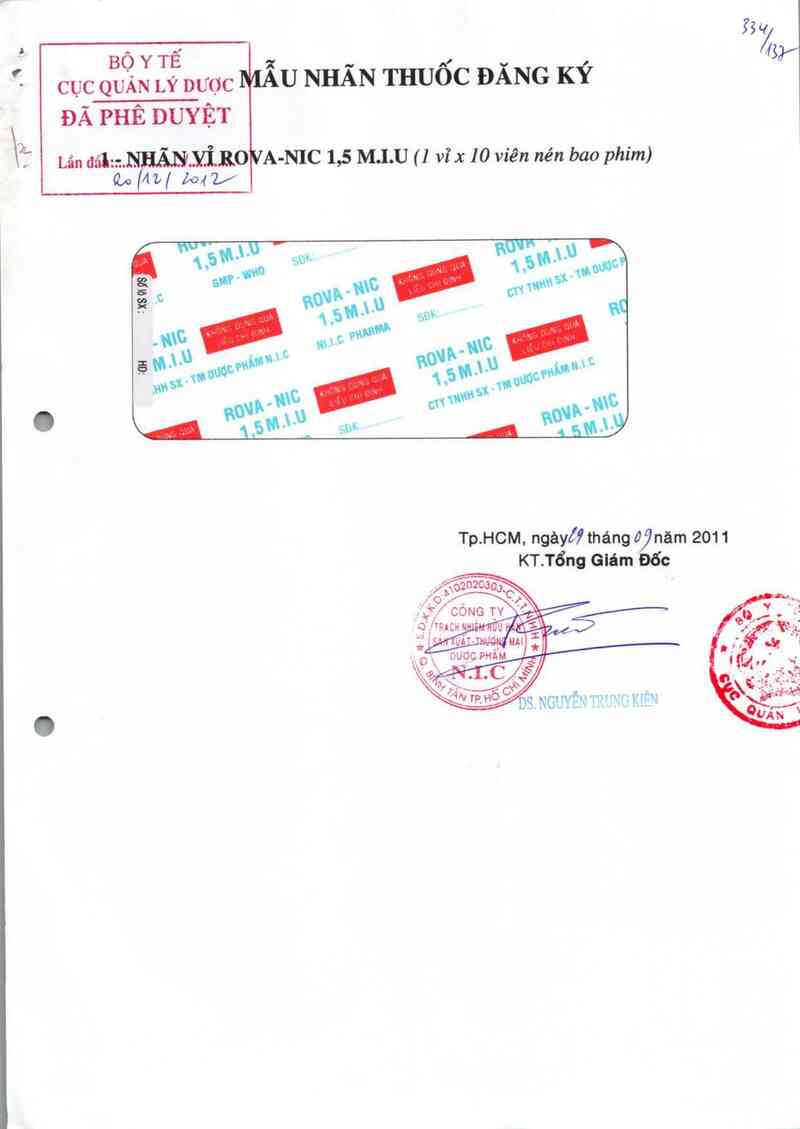 thông tin, cách dùng, giá thuốc Rova-NIC 1,5 M.I.U - ảnh 0