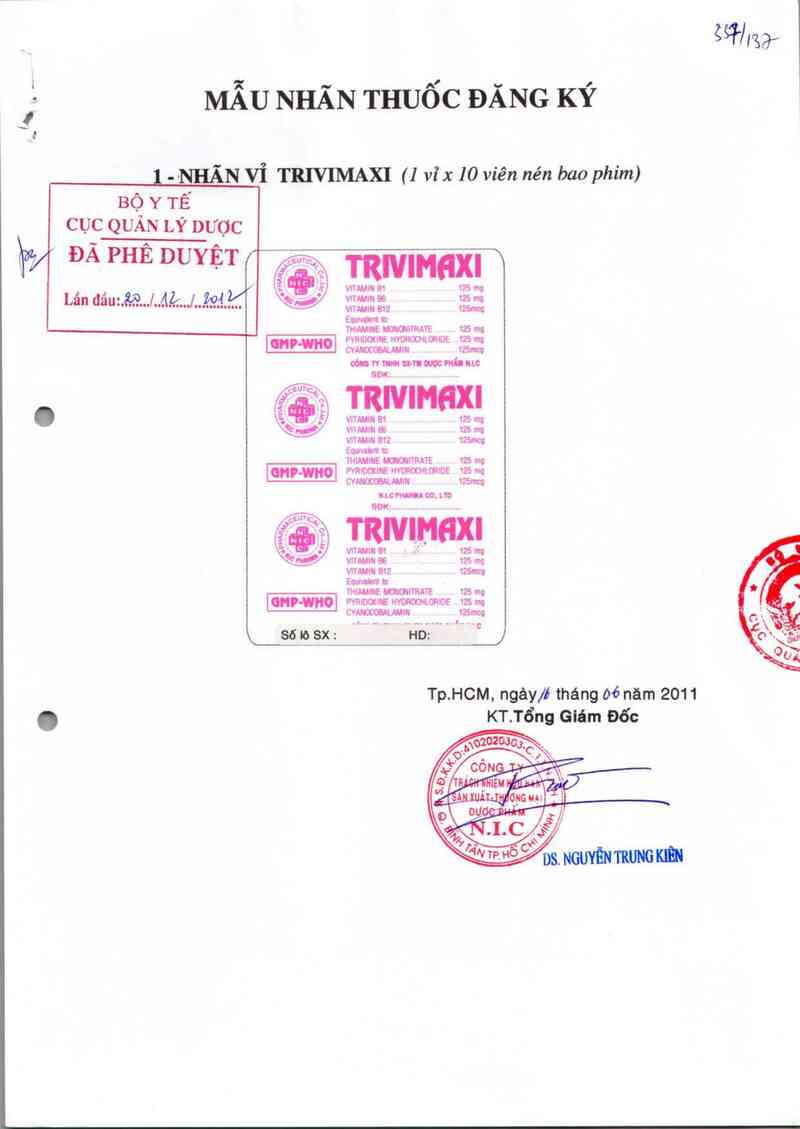 thông tin, cách dùng, giá thuốc Trivimaxi - ảnh 0