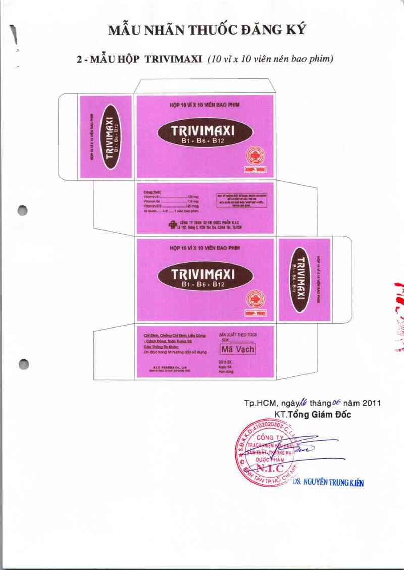thông tin, cách dùng, giá thuốc Trivimaxi - ảnh 1