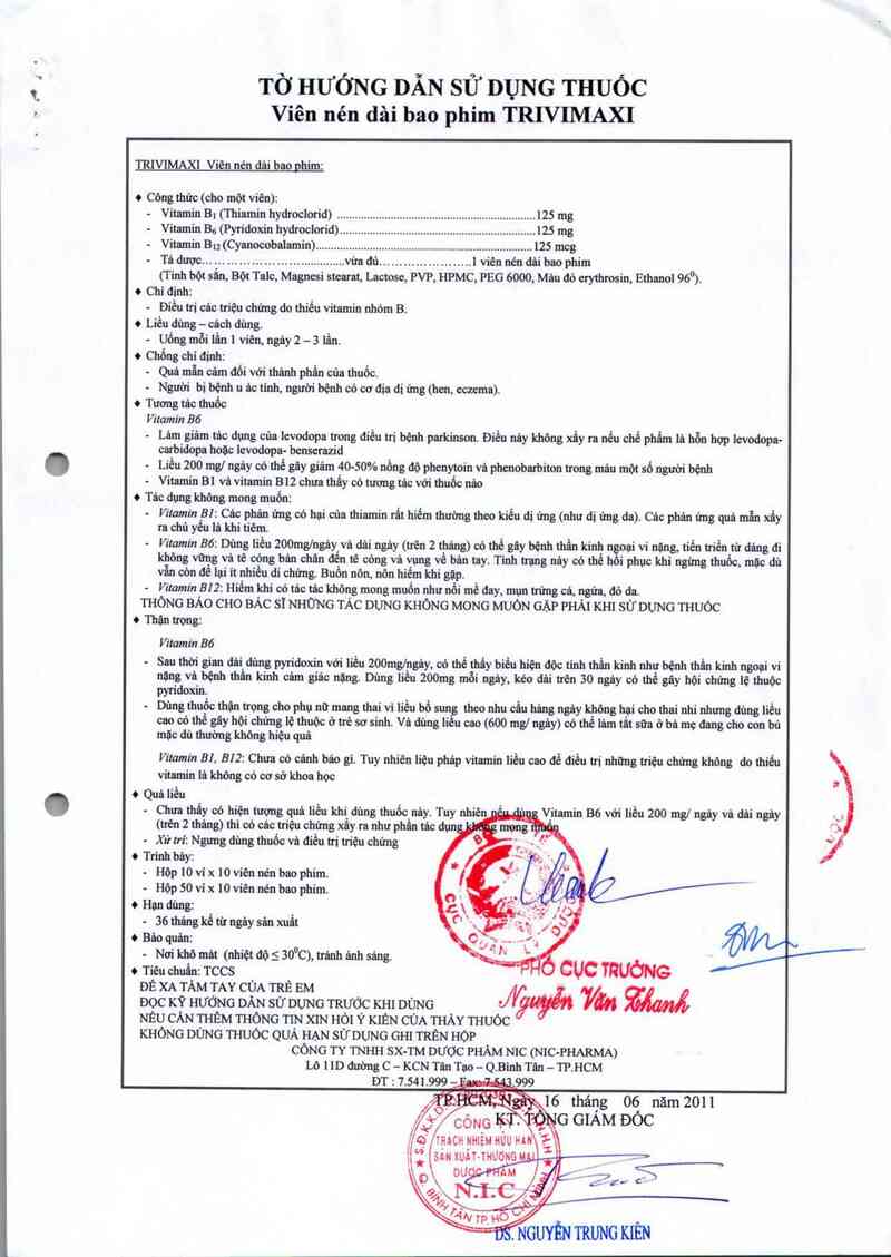 thông tin, cách dùng, giá thuốc Trivimaxi - ảnh 3