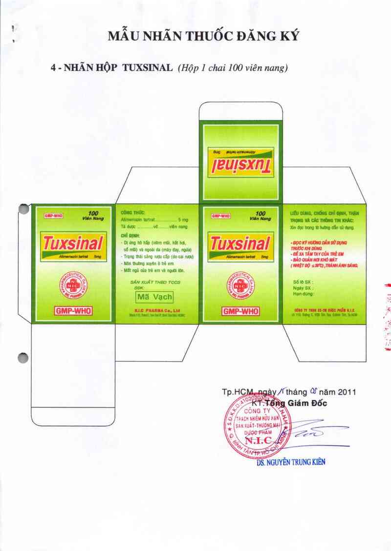 thông tin, cách dùng, giá thuốc Tuxsinal - ảnh 2