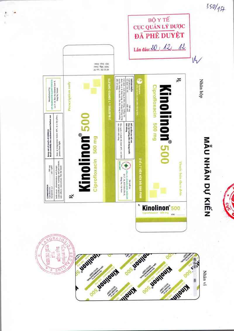 thông tin, cách dùng, giá thuốc Kinolinon 500mg - ảnh 0
