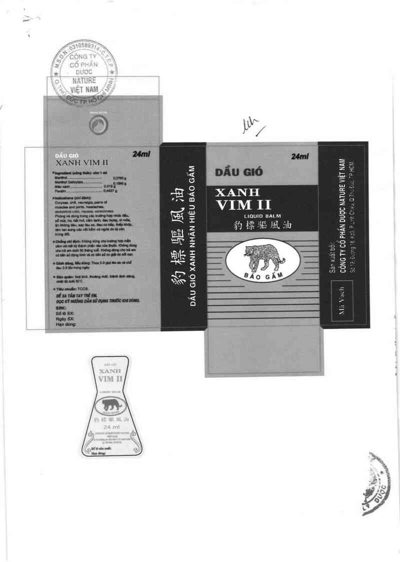 thông tin, cách dùng, giá thuốc Dầu gió xanh Vim II - ảnh 2