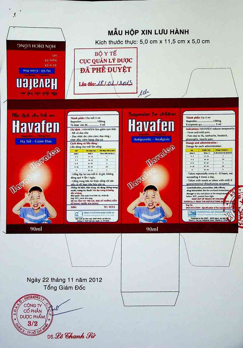 thông tin, cách dùng, giá thuốc Havafen - ảnh 0