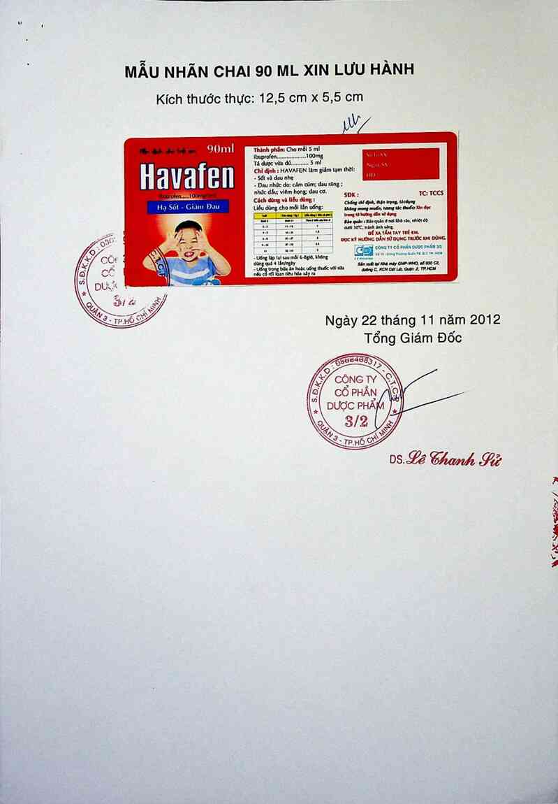 thông tin, cách dùng, giá thuốc Havafen - ảnh 3