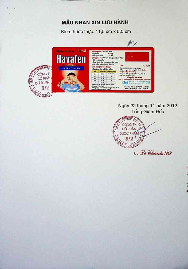 thông tin, cách dùng, giá thuốc Havafen - ảnh 5