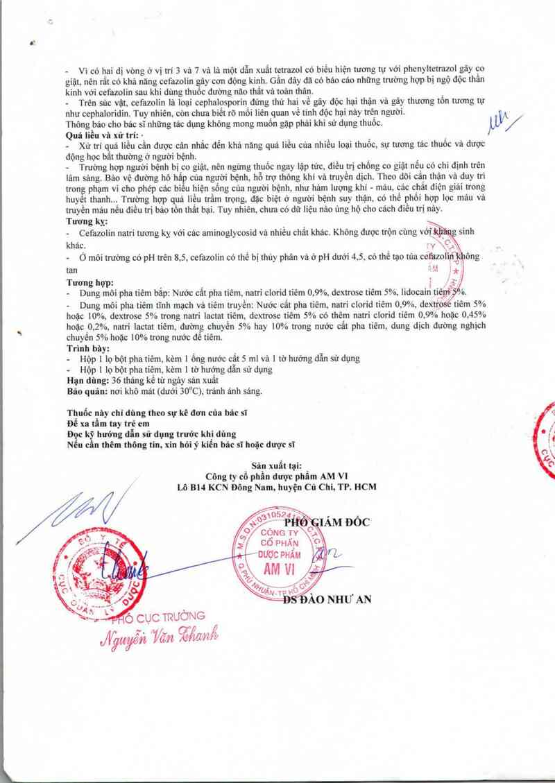 thông tin, cách dùng, giá thuốc Cefazolin - ảnh 4