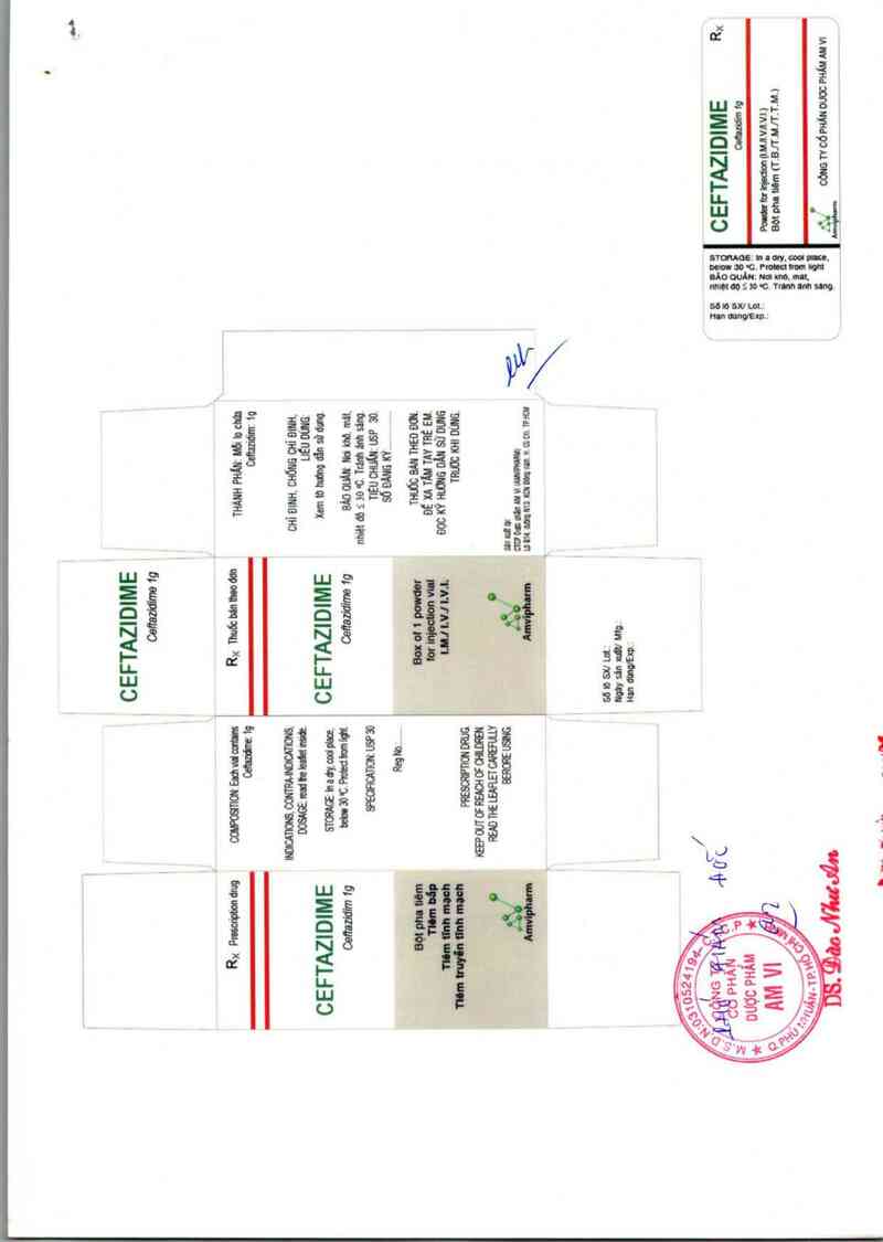 thông tin, cách dùng, giá thuốc Ceftazidime - ảnh 1