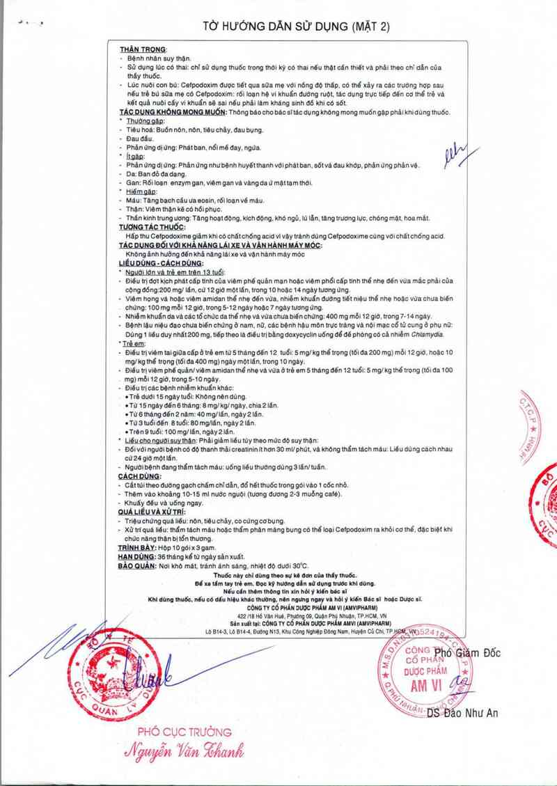 thông tin, cách dùng, giá thuốc Supoxim 100 - ảnh 2