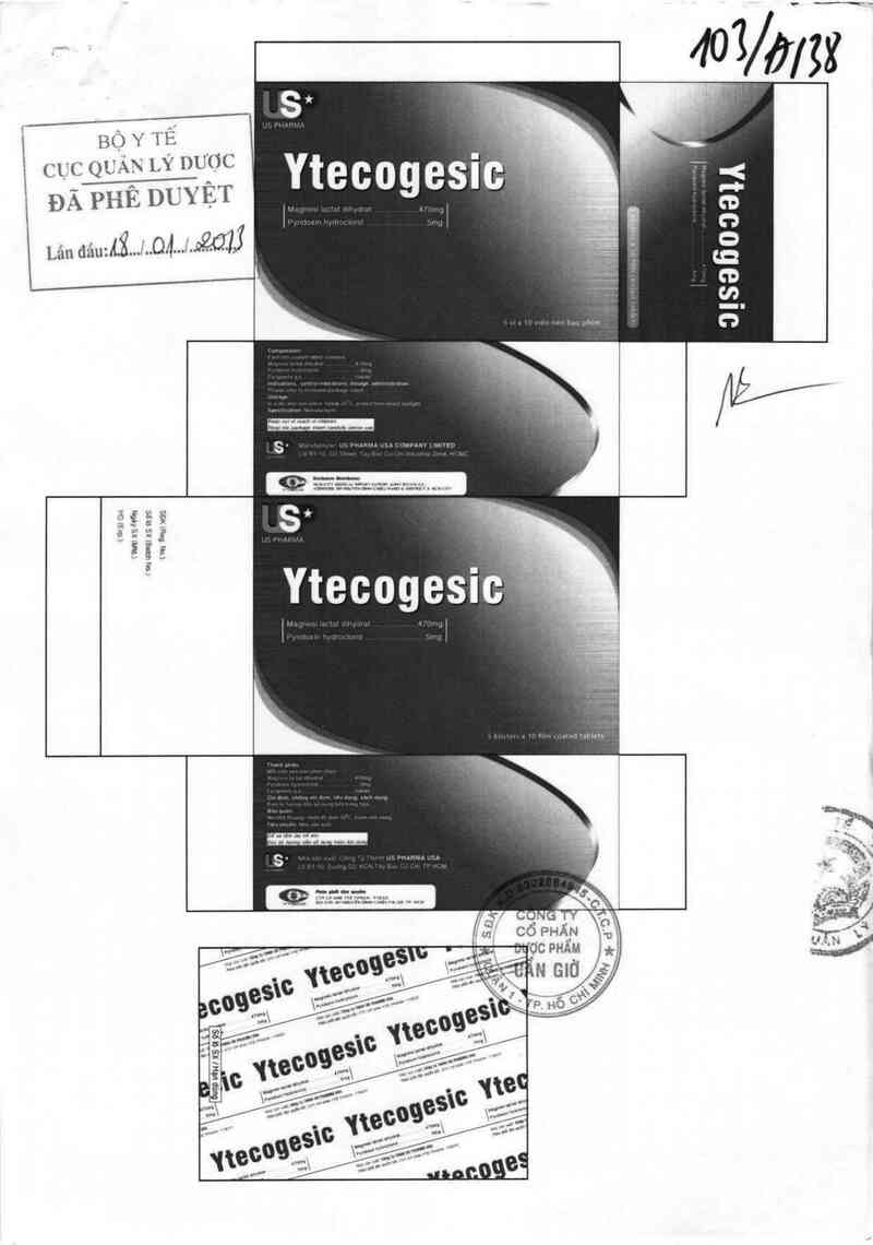 thông tin, cách dùng, giá thuốc Ytecogesic - ảnh 0