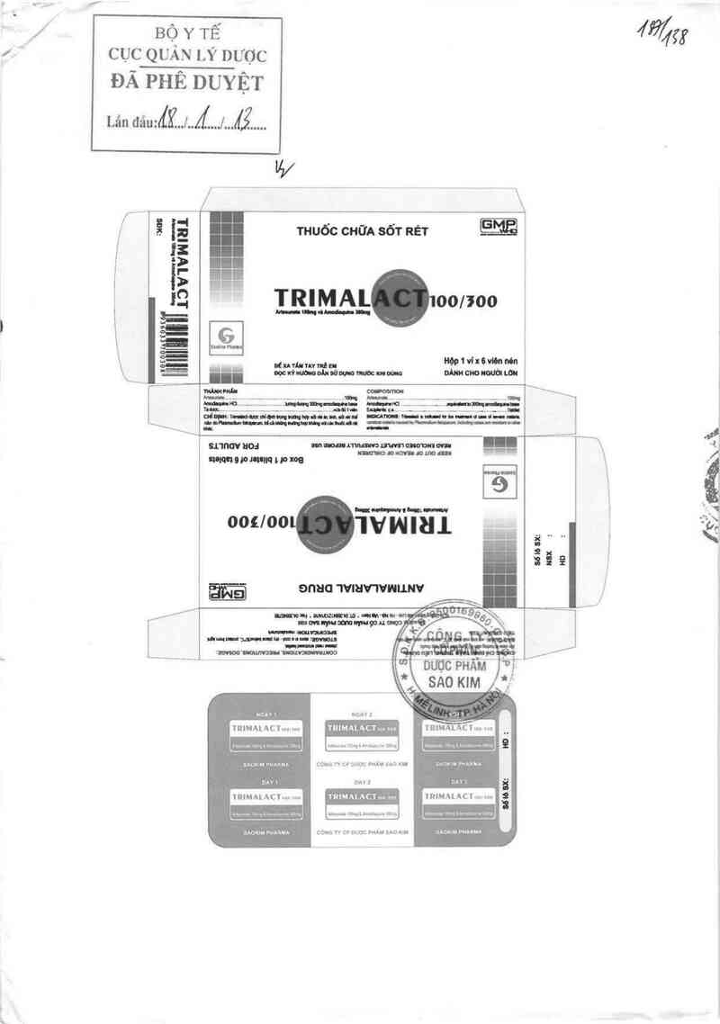 thông tin, cách dùng, giá thuốc Trimalact 100/300 - ảnh 0