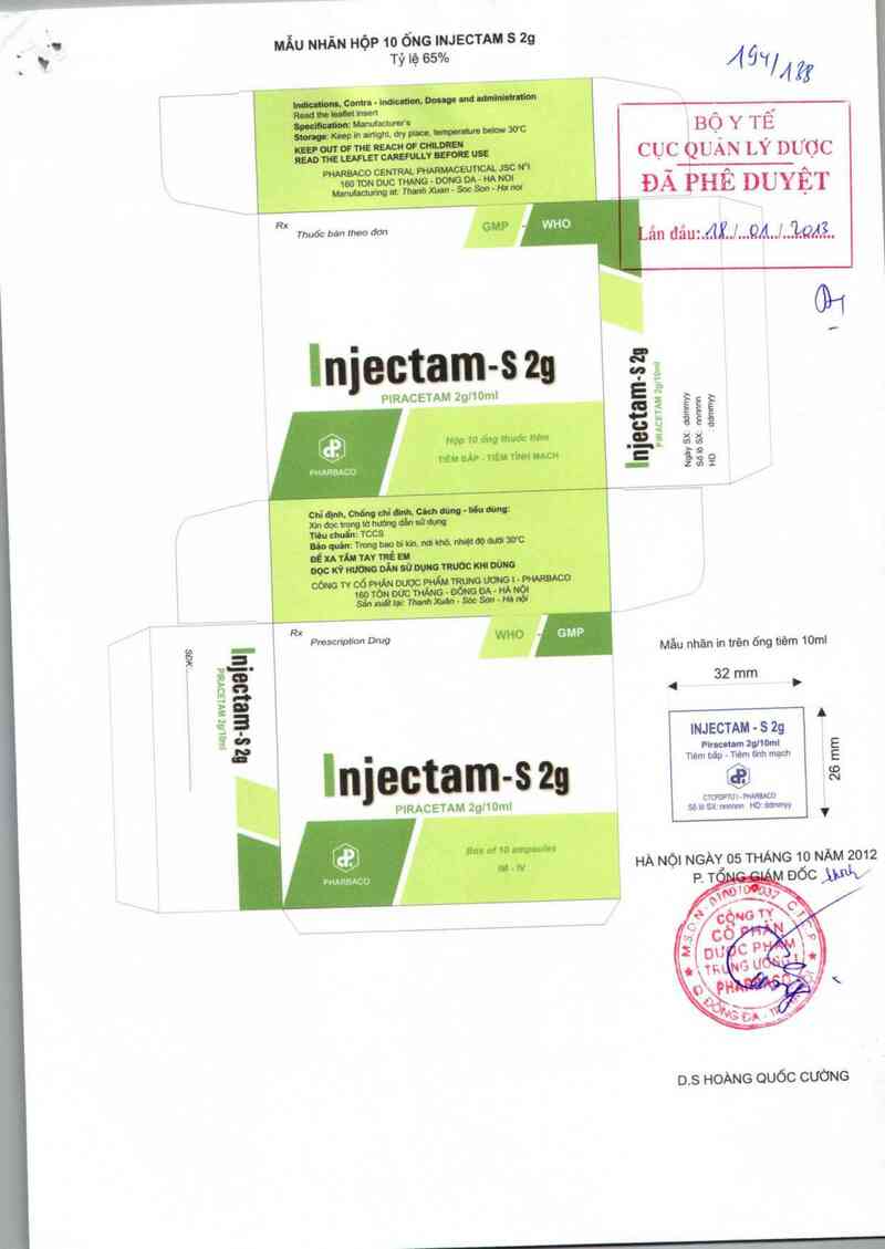 thông tin, cách dùng, giá thuốc Injectam- S 2g - ảnh 0