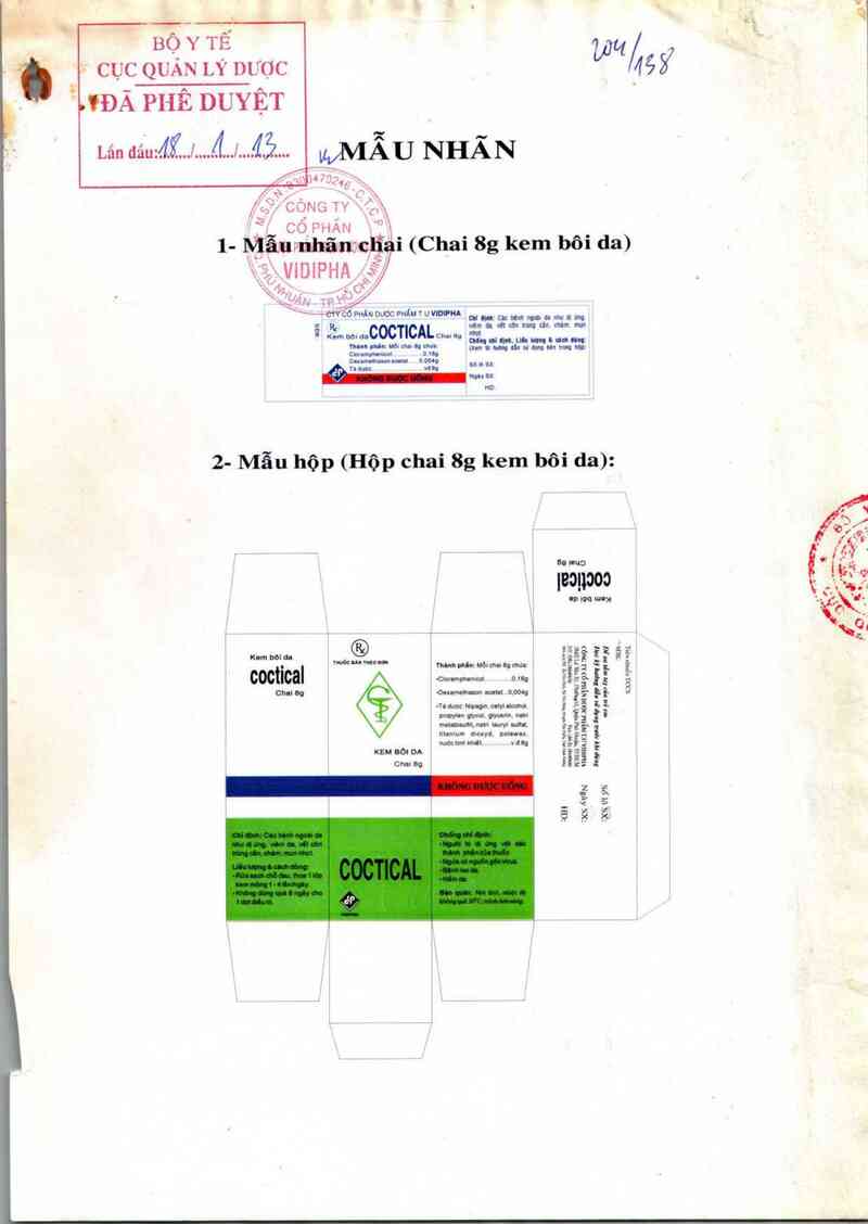 thông tin, cách dùng, giá thuốc Coctical - ảnh 0