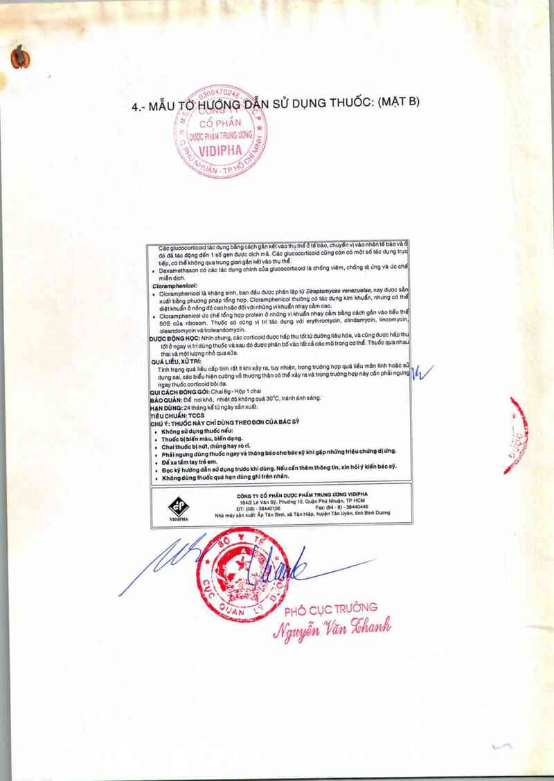 thông tin, cách dùng, giá thuốc Coctical - ảnh 2
