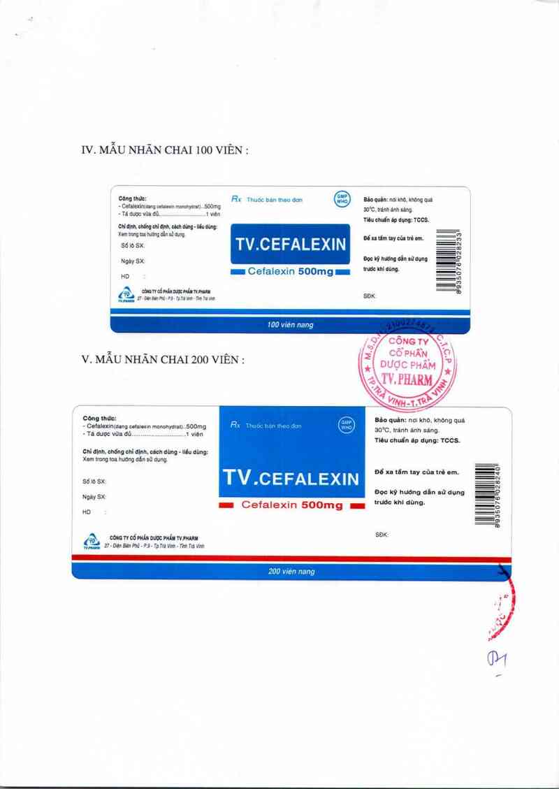 thông tin, cách dùng, giá thuốc TV. Cefalexin - ảnh 3