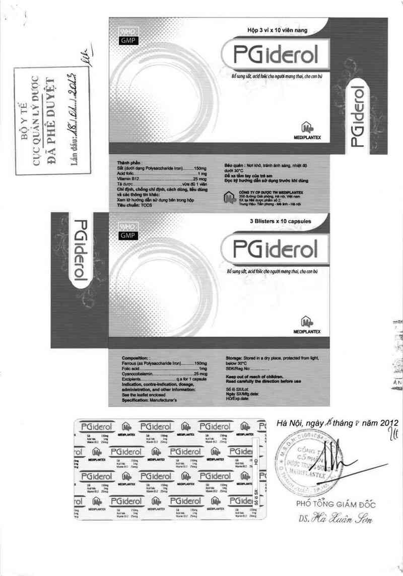 thông tin, cách dùng, giá thuốc Pgiderol - ảnh 0