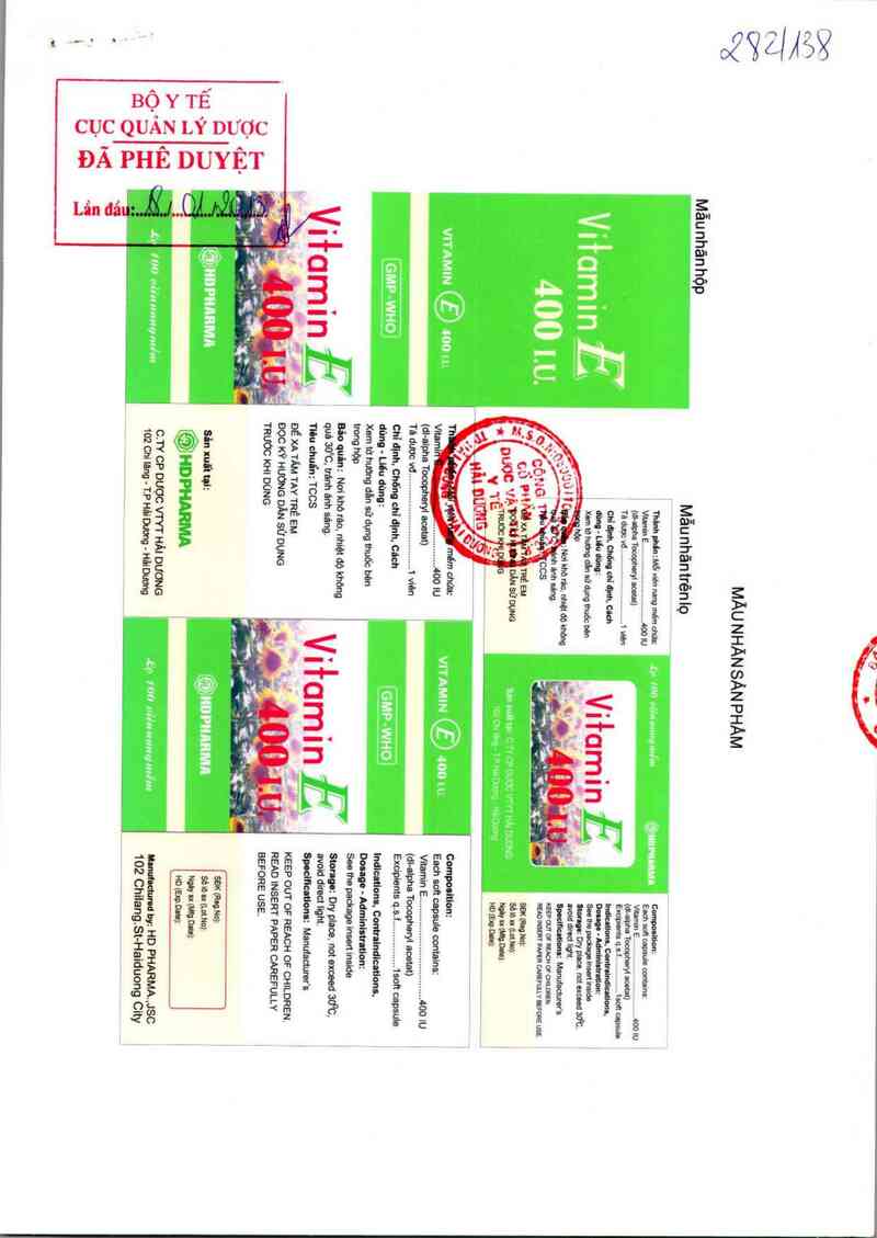 thông tin, cách dùng, giá thuốc Vitamin E 400IU - ảnh 0