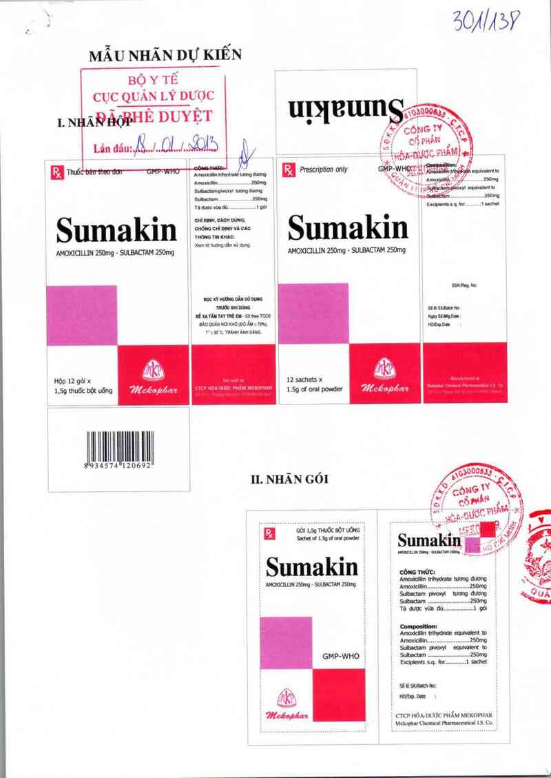 thông tin, cách dùng, giá thuốc Sumakin - ảnh 0