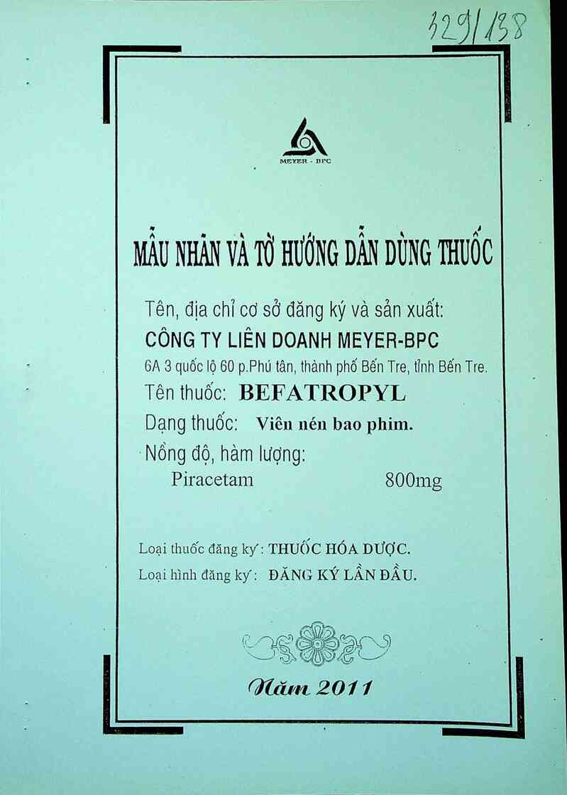 thông tin, cách dùng, giá thuốc Befatropyl - ảnh 0