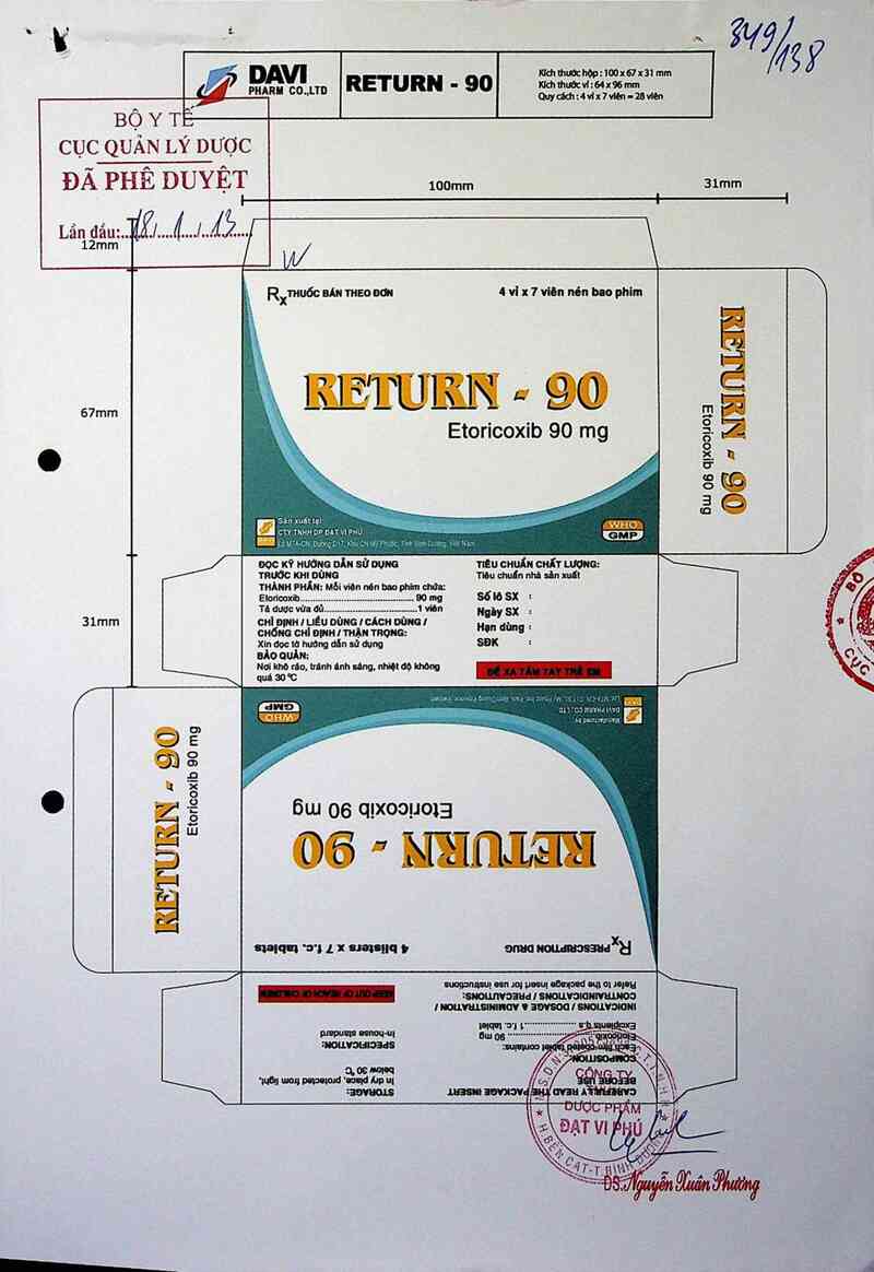 thông tin, cách dùng, giá thuốc Return-90 - ảnh 0