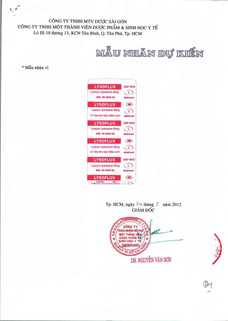 thông tin, cách dùng, giá thuốc Lysoflux - ảnh 1