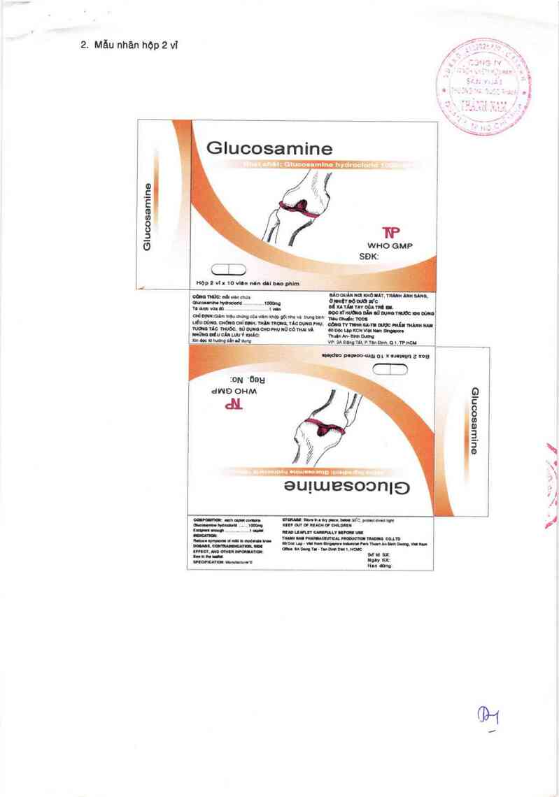 thông tin, cách dùng, giá thuốc Glucosamine - ảnh 1