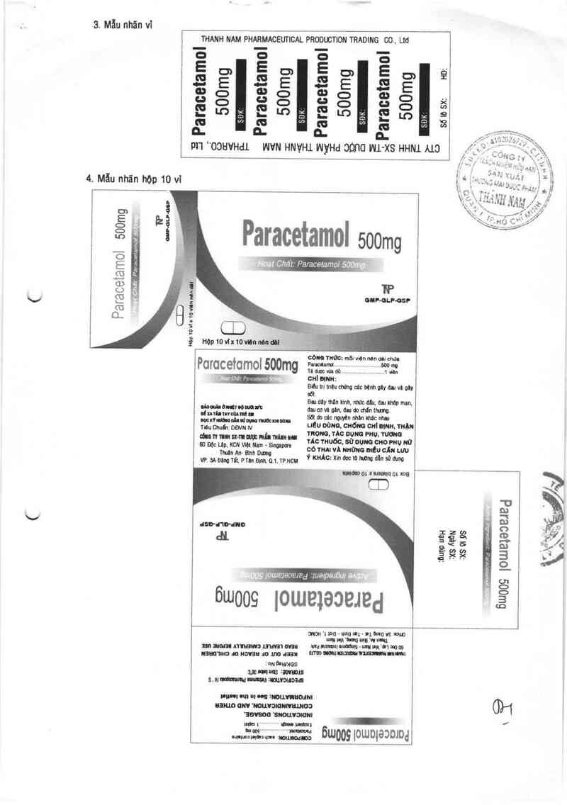 thông tin, cách dùng, giá thuốc Paracetamol - ảnh 1