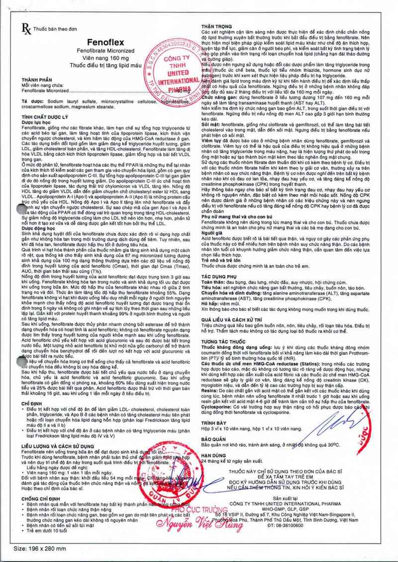 thông tin, cách dùng, giá thuốc Fenoflex - ảnh 3