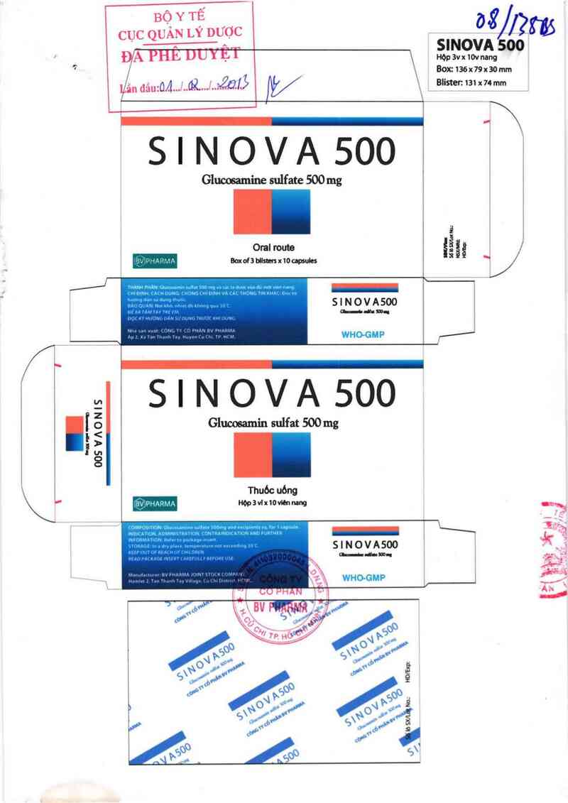 thông tin, cách dùng, giá thuốc Sinova 500 - ảnh 0