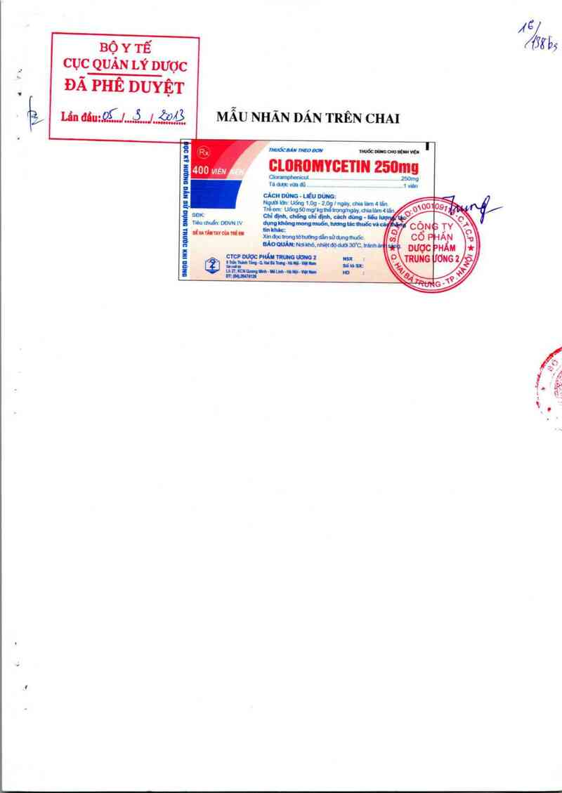 thông tin, cách dùng, giá thuốc Cloromycetin - ảnh 0