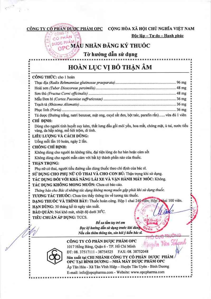 thông tin, cách dùng, giá thuốc Hoàn lục vị bổ thận âm - ảnh 2